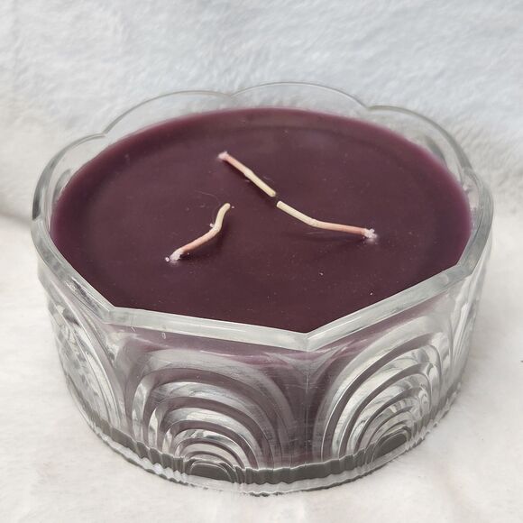 Partylite P1729 Mulberry 3 Wick Glass Jar Candle 14oz NEW - Picture 1 of 9